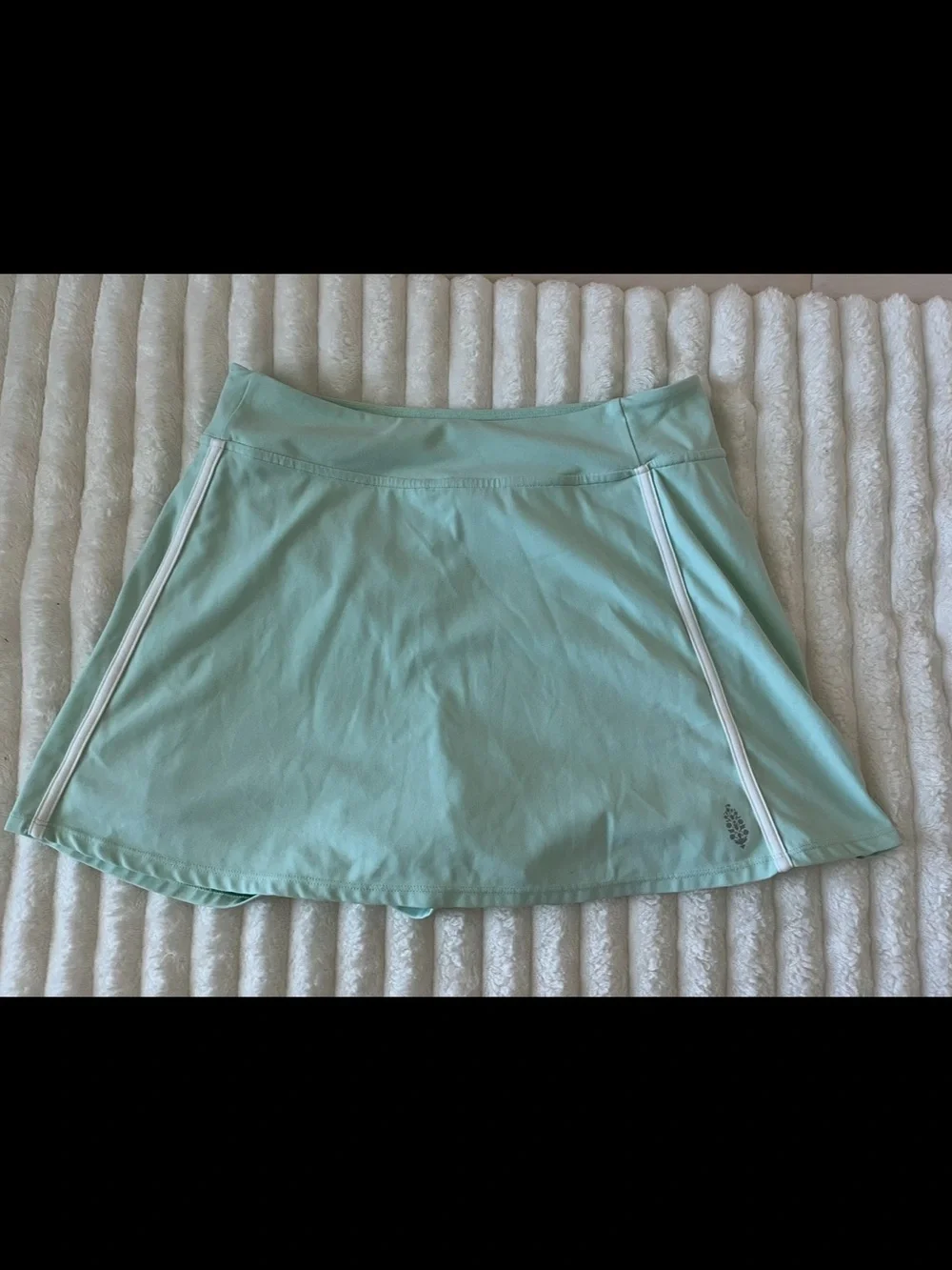 Free People Movement Mint Green Circle Skirt with White Trim